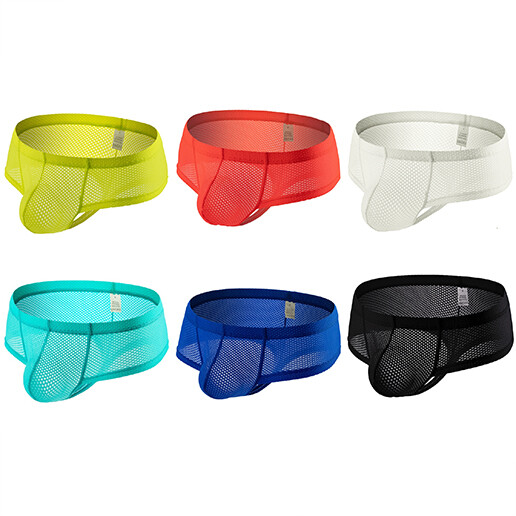 Men Sheer Underwear See Through Thong Jockstrap Briefs Mesh G-string Shorts Sexy