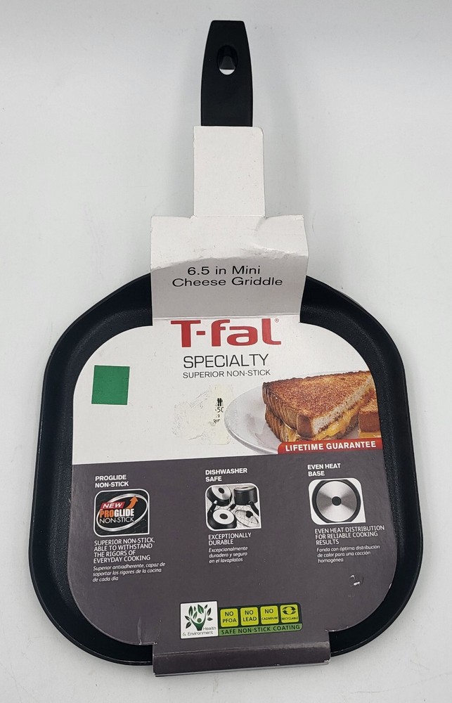 T-fal 6.5-Inch Non-Stick Mini Cheese Griddle Dishwasher Safe