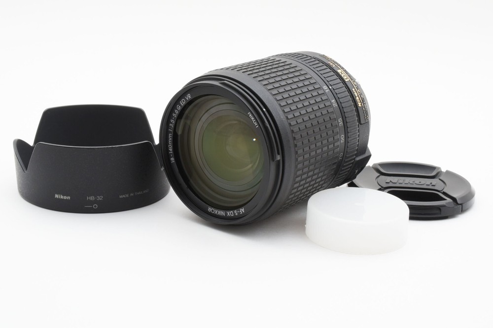 Nikon AF-S DX Nikkor 18-140mm F/3.5-5.6 G ED VR Lens w/hood [Exc++] Japan #A678