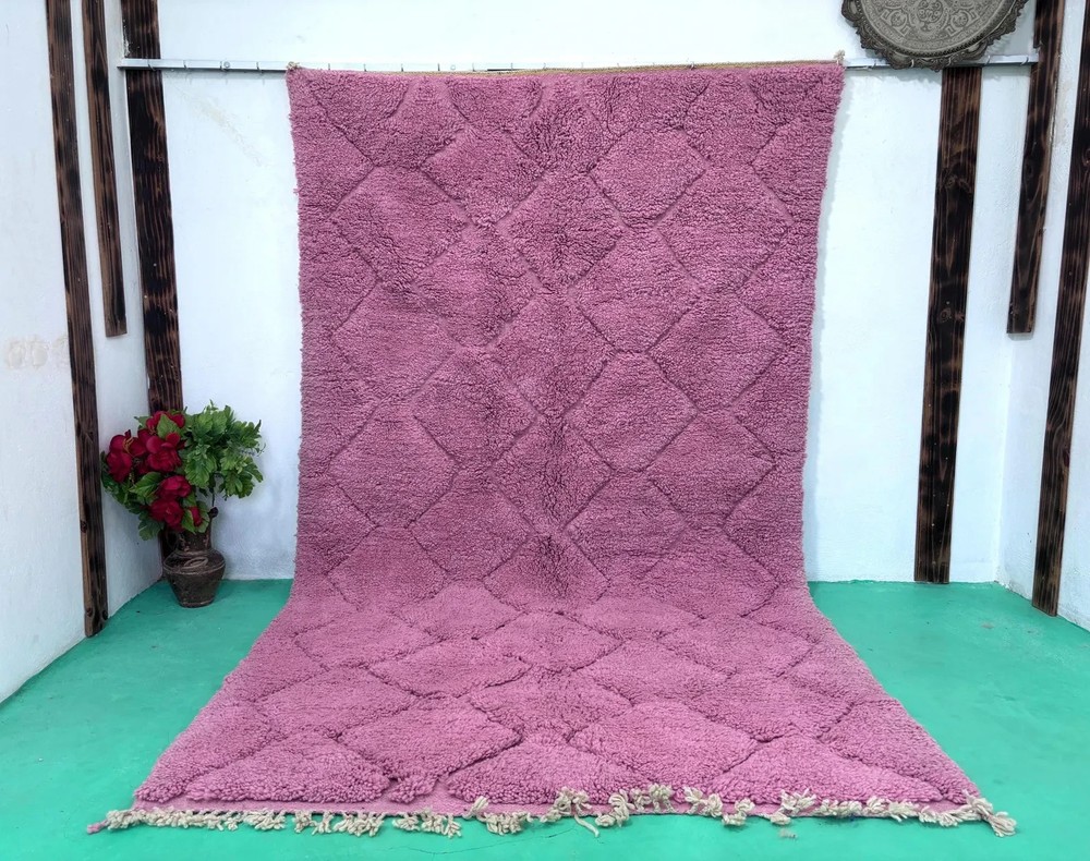Handmade Moroccan Berber Beni Ourain Wool Rug Color As Photos Design Carpet Rug