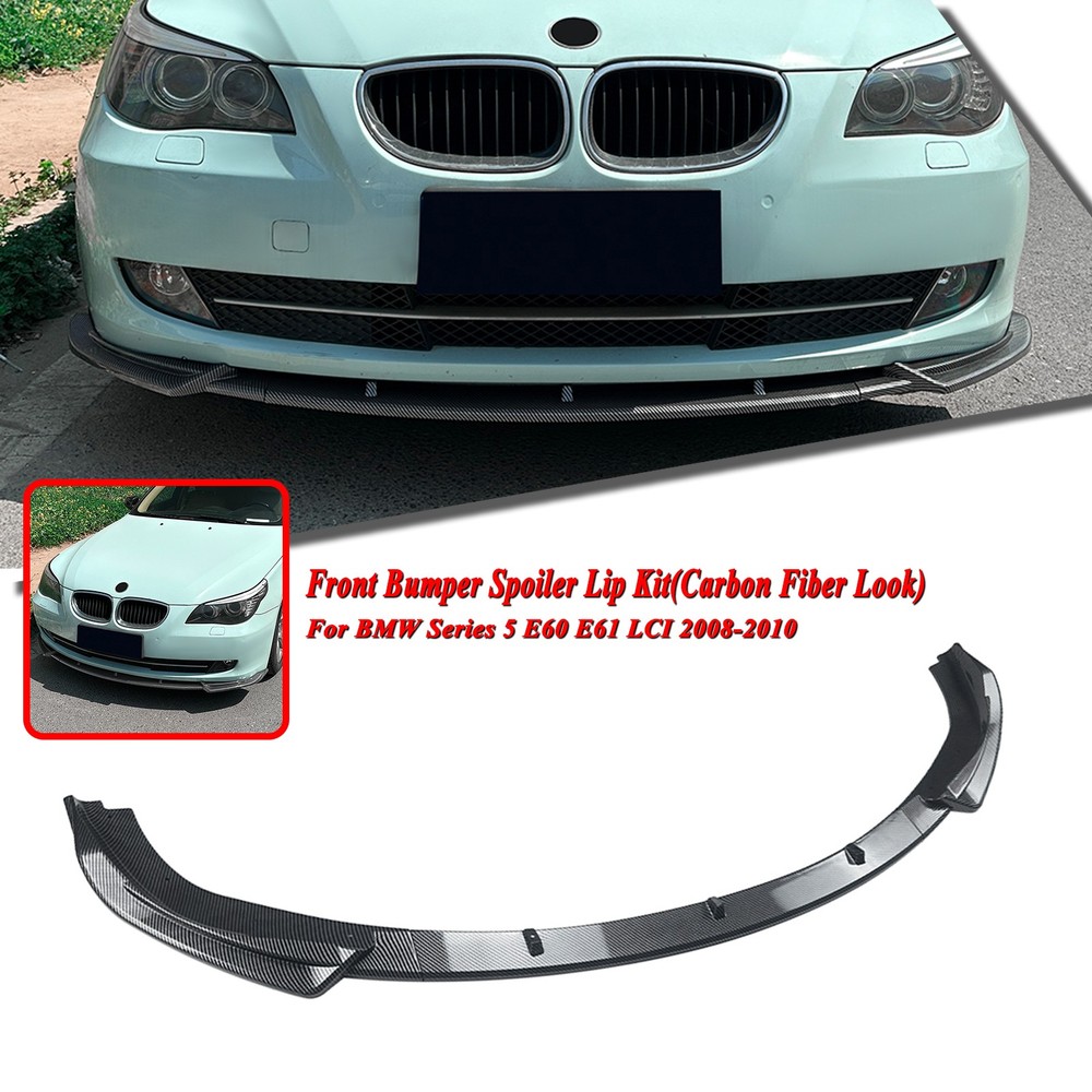 Front Bumper Lower Spoiler Lip Kit For BMW 5 Series E60 E61 LCI 2008-2010 2009