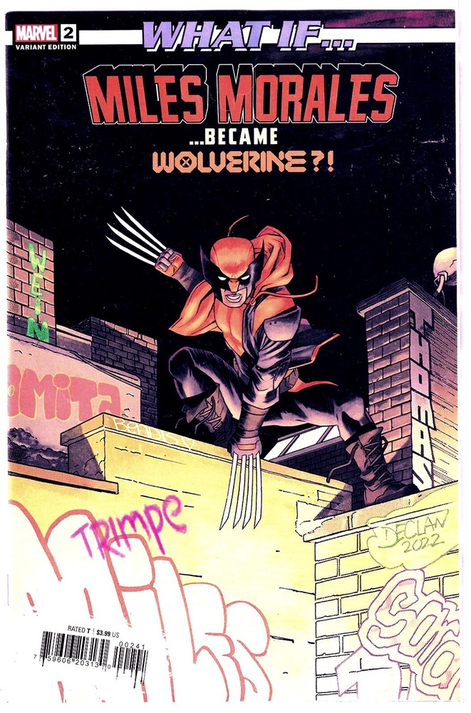 What If Issue 2 Miles Morales as Wolverine Marvel Comics Variant Cover  
