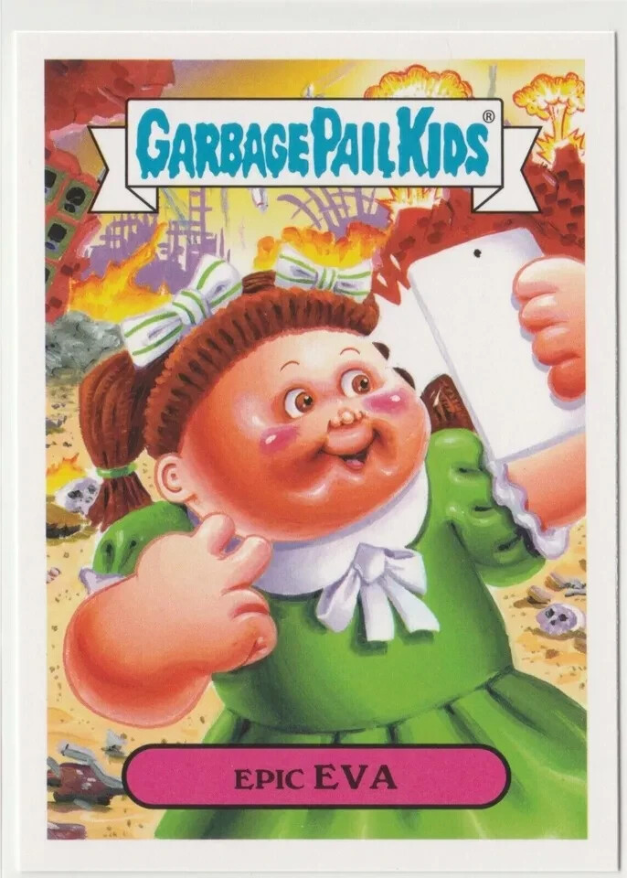 Epic Eva 9a Garbage Pail Kids GPK 2017 Adam-geddon Trading Card