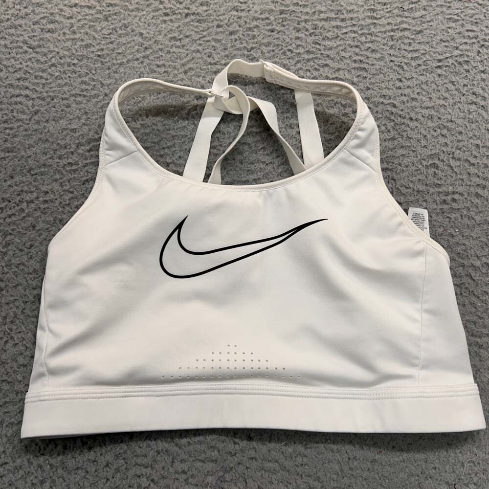 Nike Bra Large Sports Bra Dri-Fit Center Swoosh