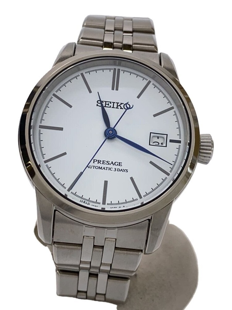 SEIKO PRESAGE Automatic Watch with Transparent Case Back and Analog Display