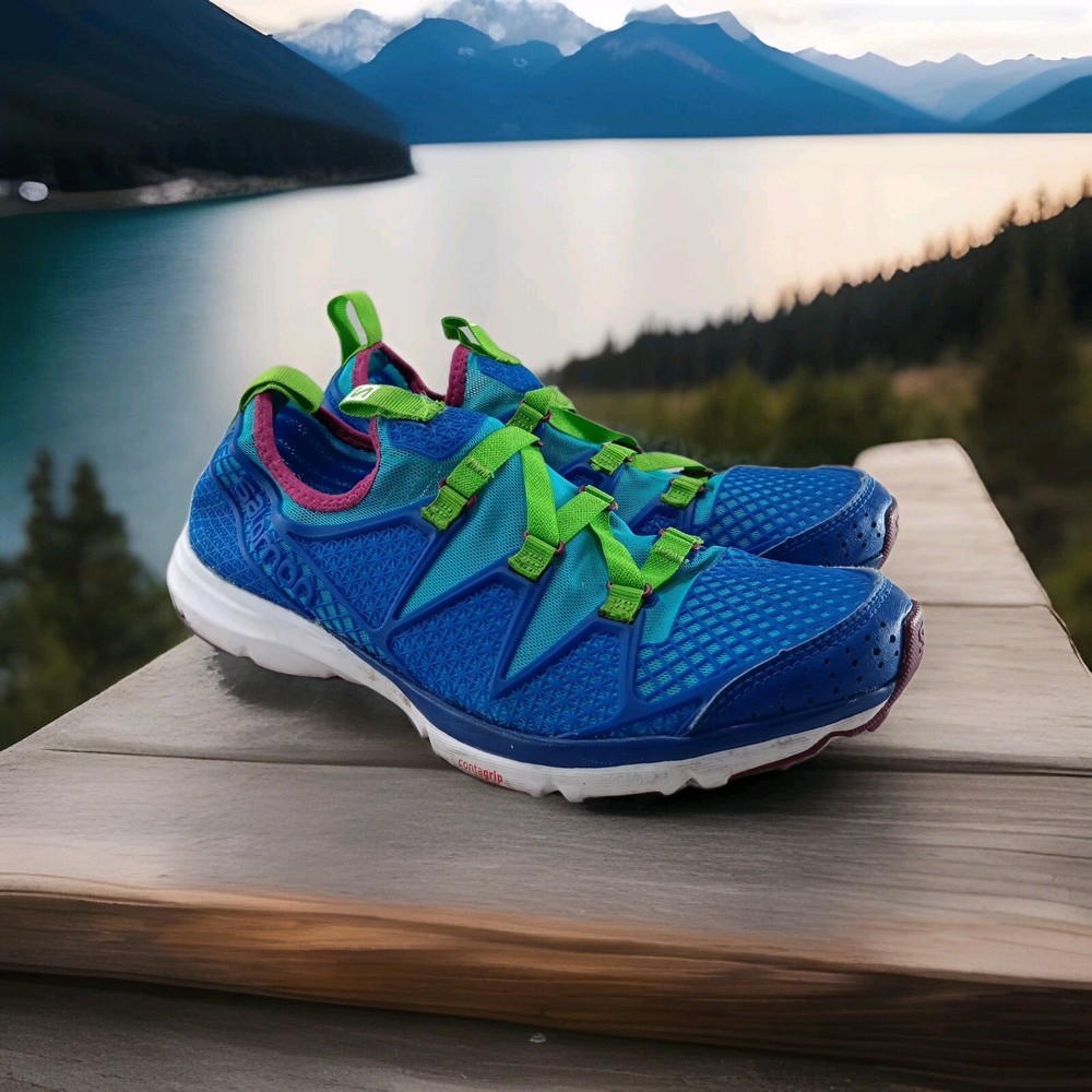 Salomon Crossamphibian Womens Blue Water Shoes for Hiking and Fitness