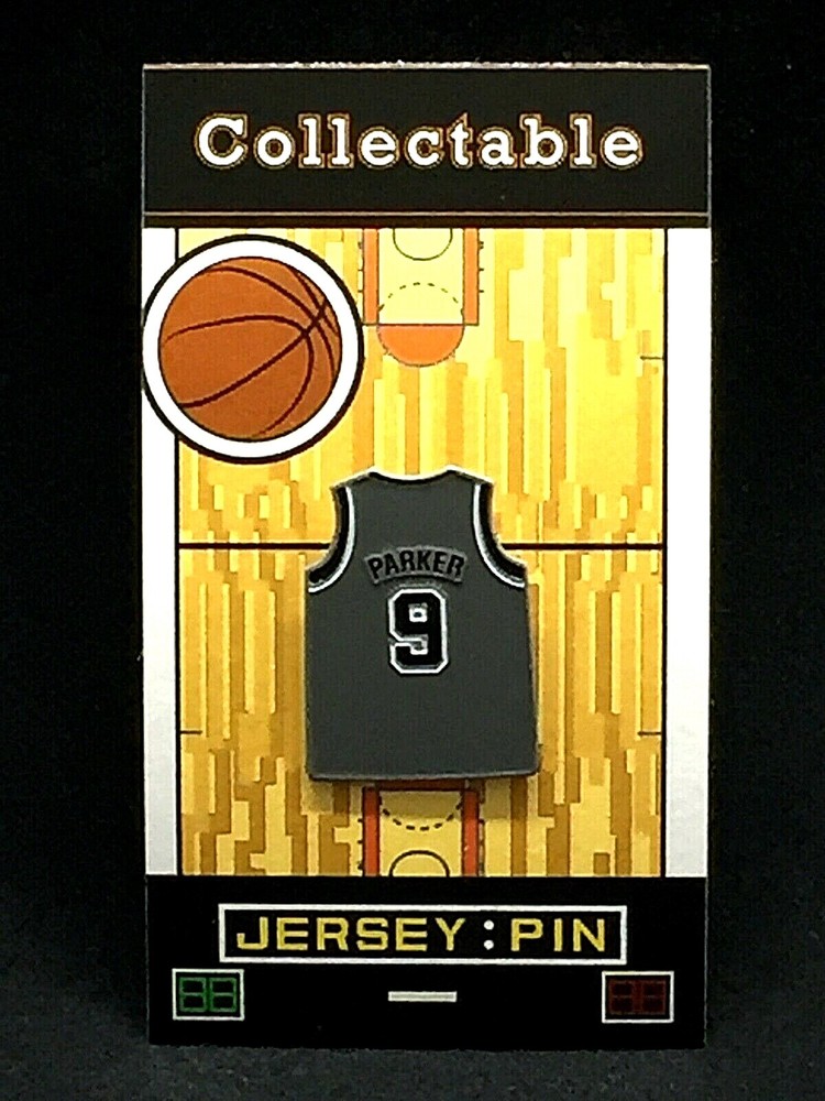 Tony Parker Spurs Champion Jersey Lapel Pin Classic Collectible