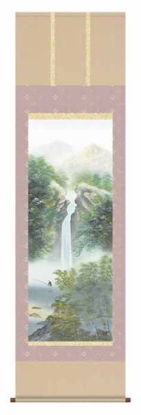 New Hanging Scroll Landscape, Shurei Meitaki Hanging Scroll Painting Japan