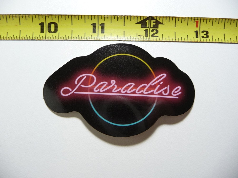 NEON DECAL STICKER PARADISE CIRCLE LAPTOP FUNNY CUTE DECORATION