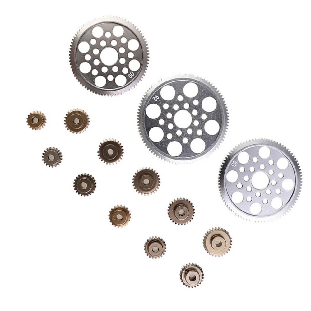 14Pcs Alloy Motor Gear Pinion Cogs for Sakura CS S XIS D4 1/10 RC Car