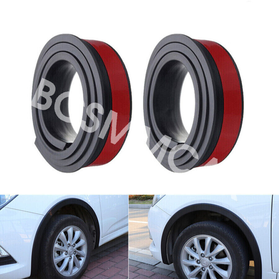 Car Fender Flare Protector Extension Wheel Eyebrow Arch Lip Moulding Trim Rubber