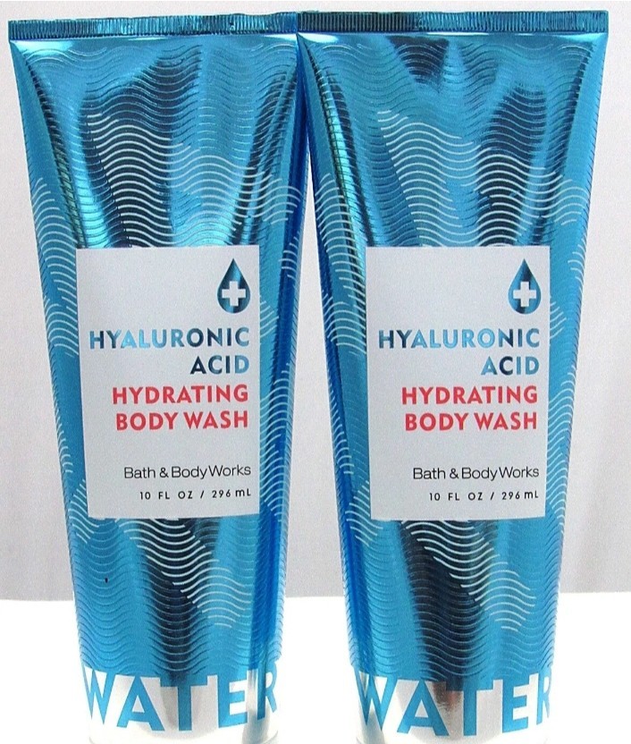 Bath & Body Works Hyaluronic Acid Hydrating Body Wash 10 oz Pack of 2