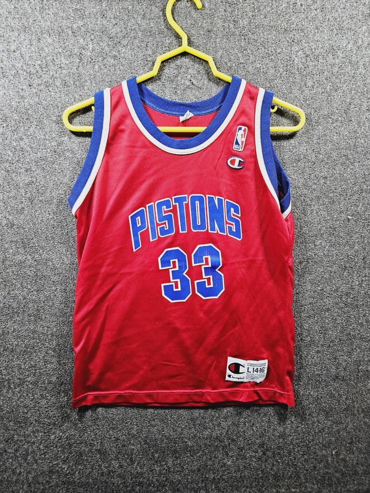 Vintage 90s Grant Hill Detroit Pistons Champion Youth L 14-16 Used FAST SHIPPING