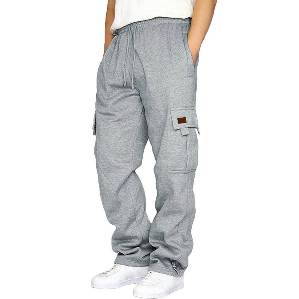 Men's Casual Loose Trousers Sweatpants Jogging Sweatpants Padded Pants Work Pant