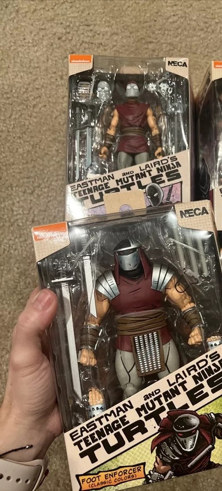 Foot Enforcer, Foot Ninja, Shredder Ninja Turtles Tmnt NECA figures -new