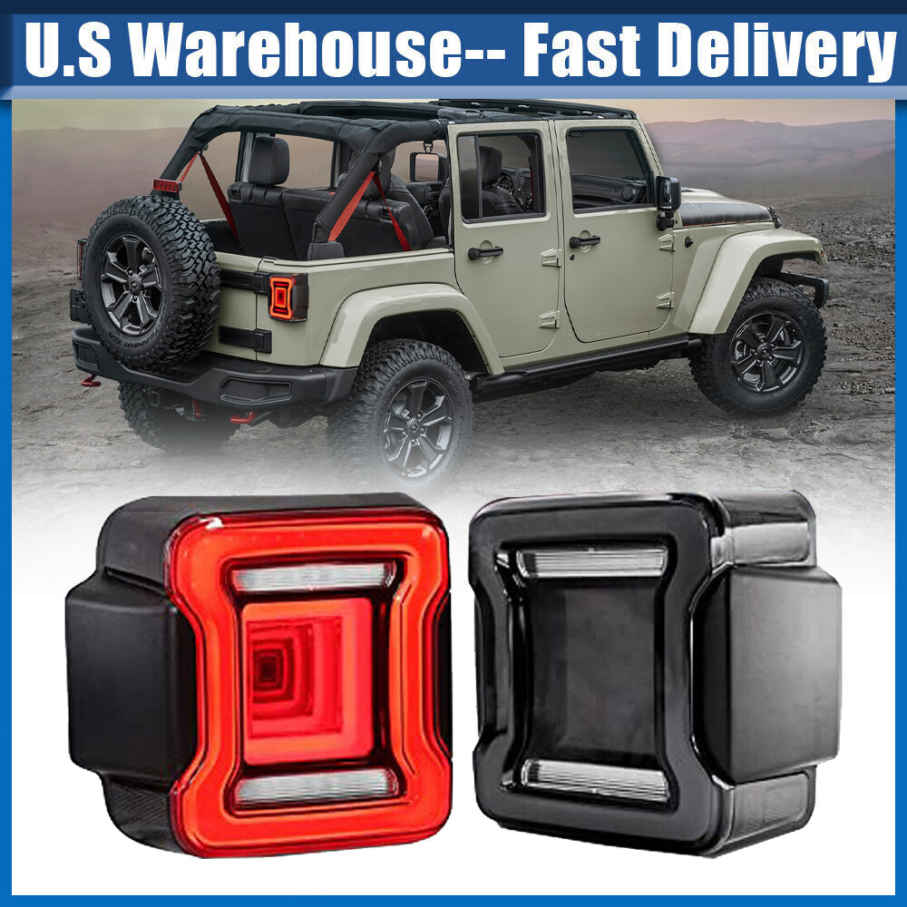 Sequential LED Tail Lights Turn Signals for 2008-2017 Jeep Wrangler JK