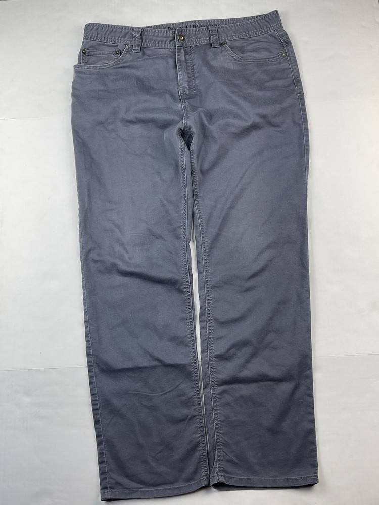 Prana Jeans Mens 35X30 Straight Gray Slim Fit Leg 5 Pocket