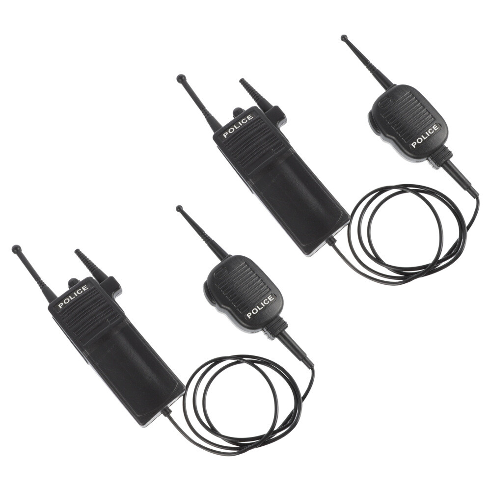 Toy Fake Radio Police Simulation Walkie- Child Toddler