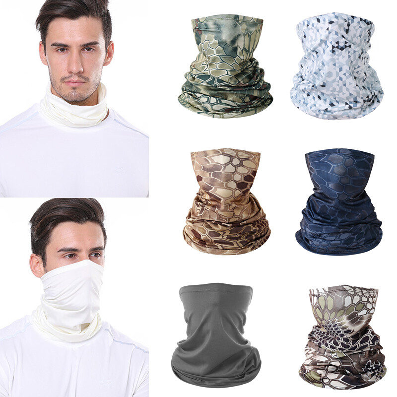 Bandana tube scarf for face cover neck gaiter headband outdoor sports