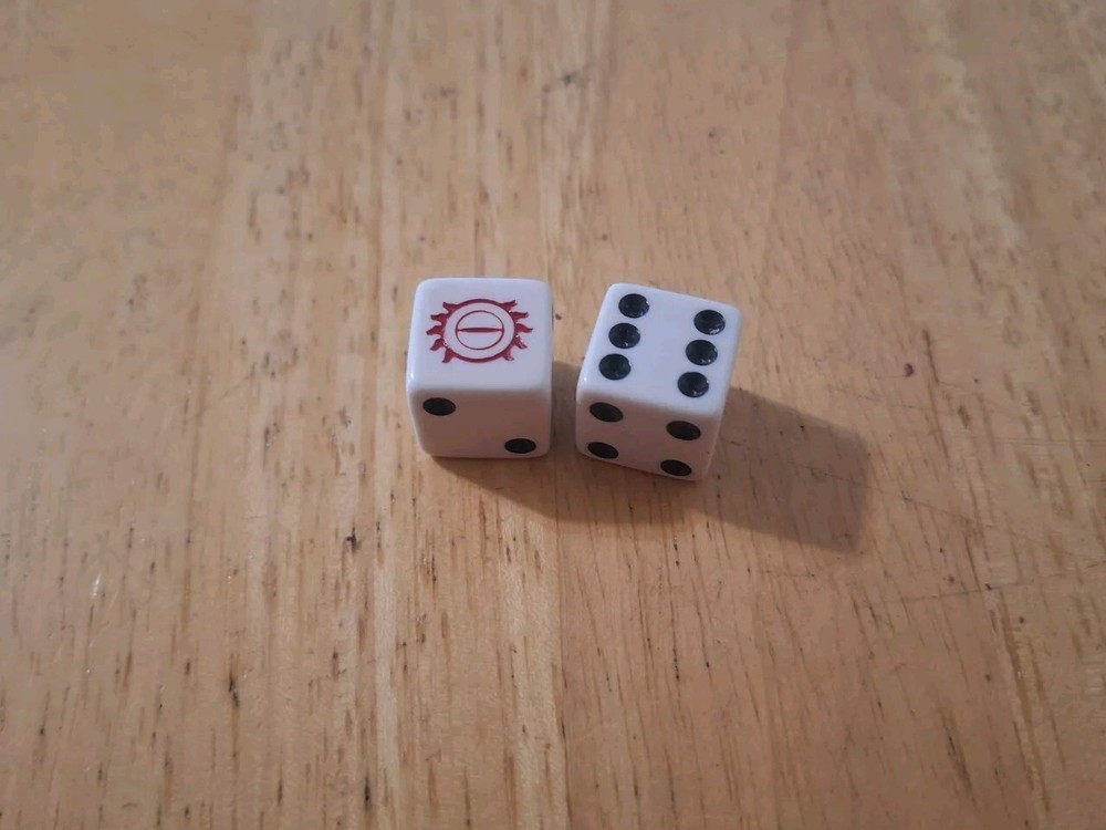 The Lord of the Rings Trilogy Edition Monopoly Game Replacements Pieces 2 Dice