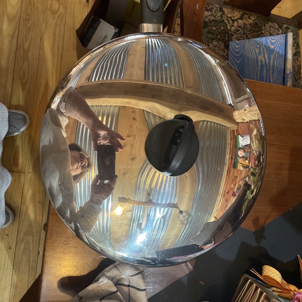 Revere Ware 12 inch Deep Fryer Skillet with Vented Lid Stainless 3 Ply Disc  96a