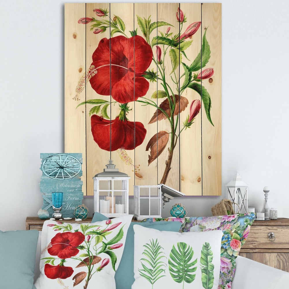 Designart 'Vintage American Flora I' Traditional Print on
