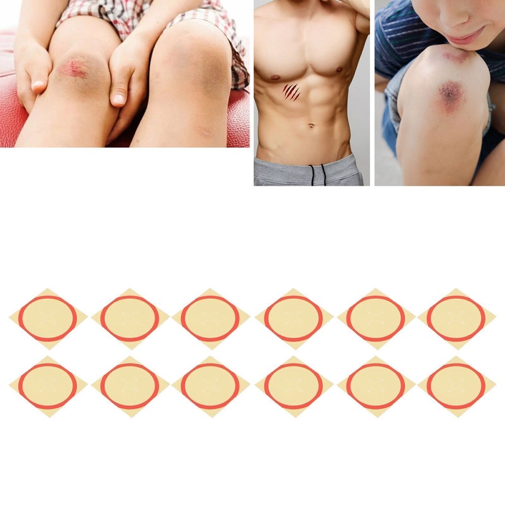 12 шт. гемостатических прозрачных суперлипких аварийных нашивок для груди