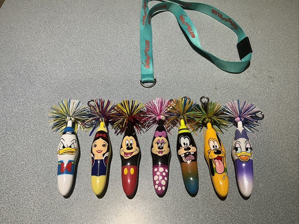 7pc Disney Cast Member Pen Kooky Kollection with Lanyard Included  