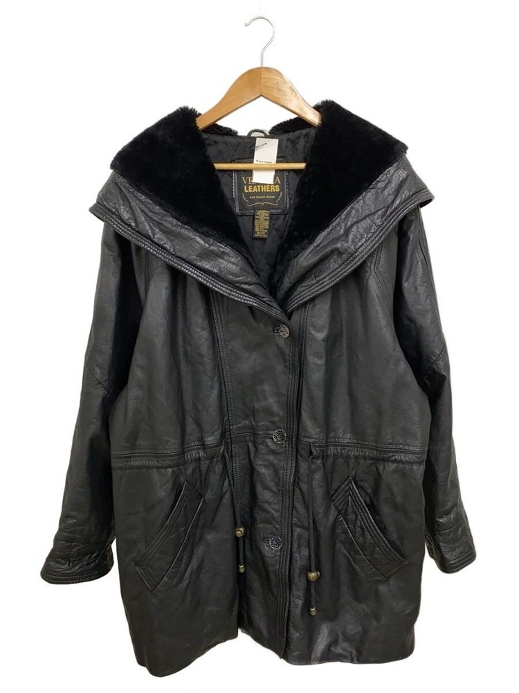 Leather Jacket Blouson/-/Nylon/Blk/Plain 3406