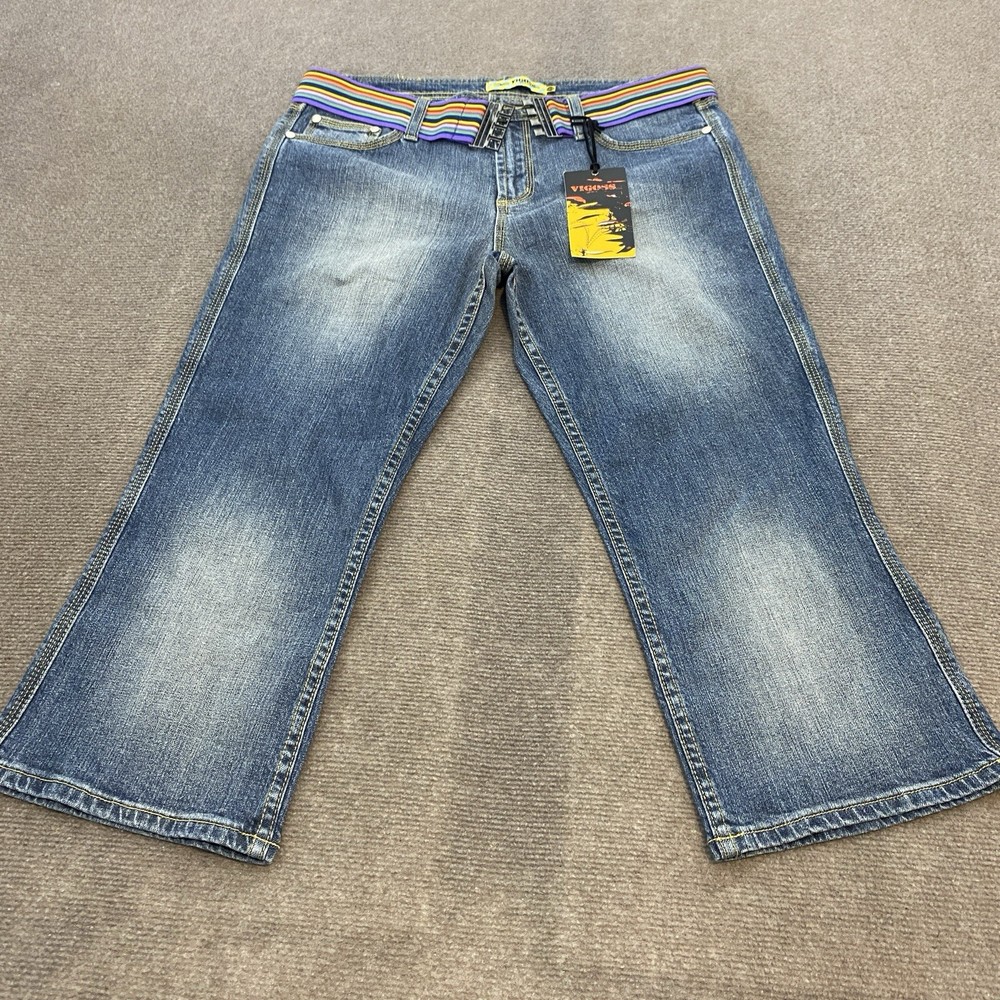 Vigoss Womens Stretch Denim Capri Jeans 13/14 Size 21