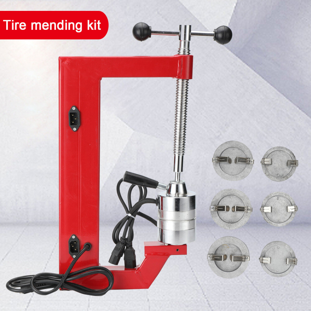Portable Auto Tire Repair Kit with Vulcanizing Machine & Patches  