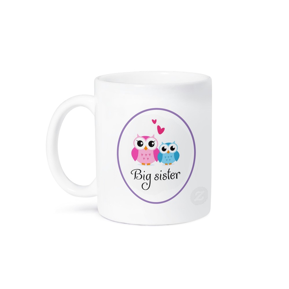 3dRose I Love My Big Sister Ceramic Mug 11 oz
