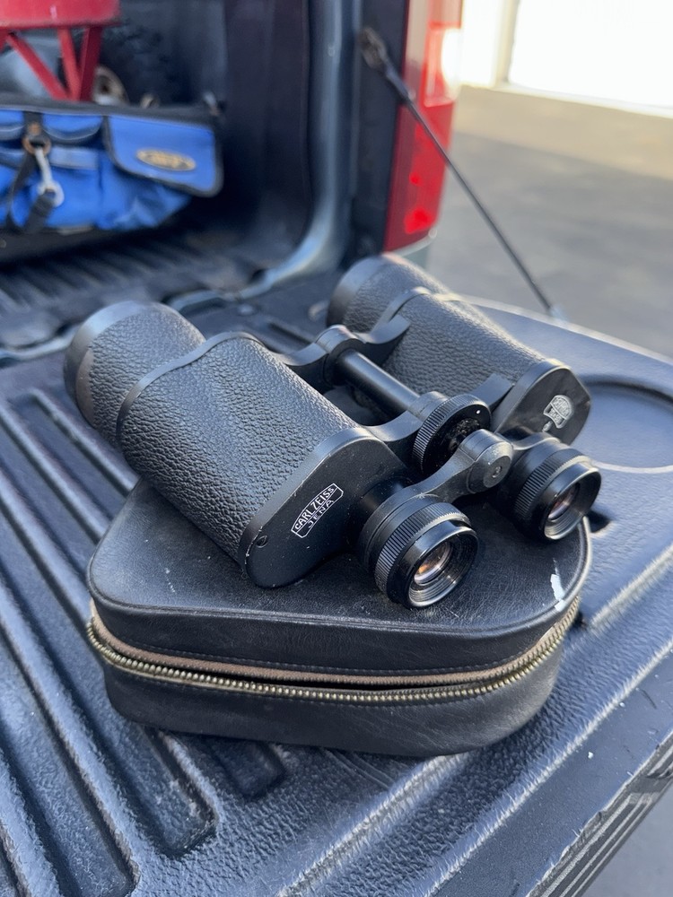 Vintage Carl Zeiss Jena Dekarem 10x50 Binoculars - Fully Functional