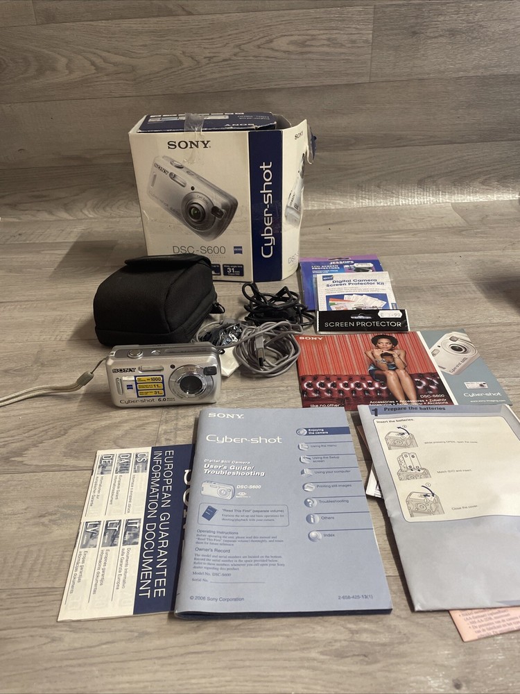 Sony Cyber-Shot DSC-S600 6MP Digital Camera with Carl Zeiss Lens