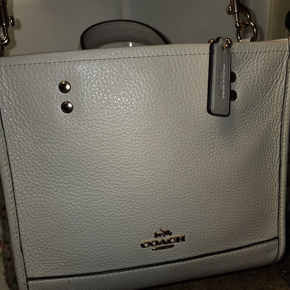 Coach Signature Leather Tote Handbag for Women