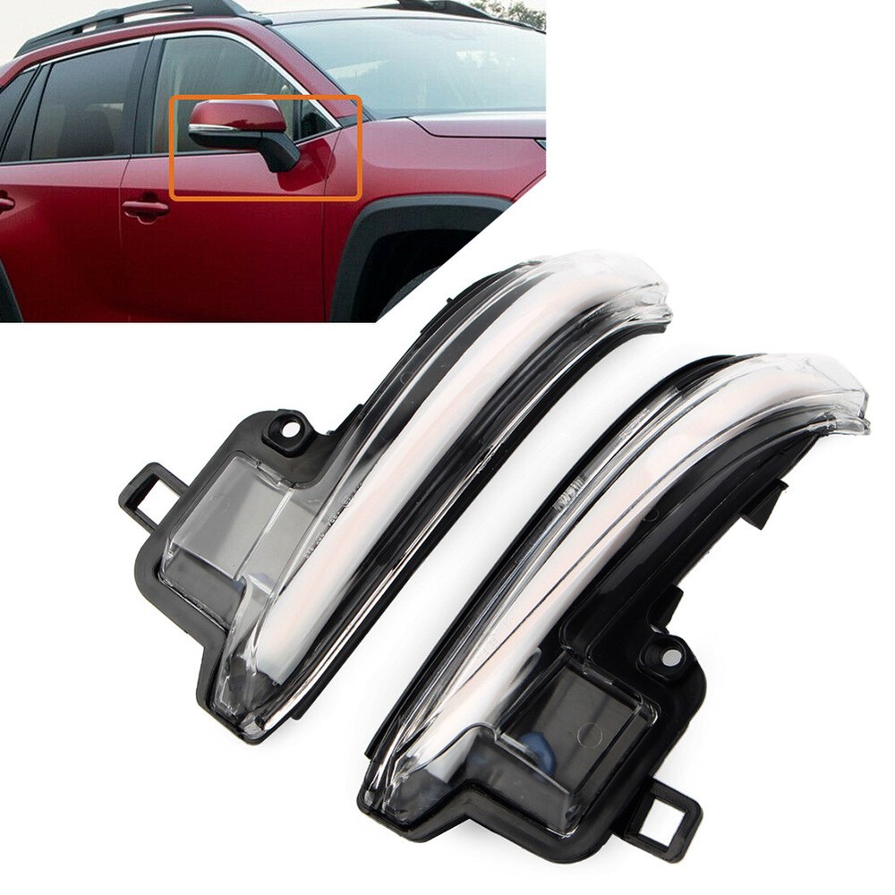 Dynamic Turn Signal Side Mirror Sequential Light fit Toyota Tacoma N300 16-20
