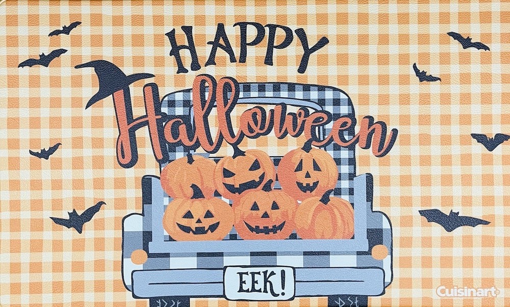 Cuisinart Halloween Farm Truck Pumpkin Anti-Fatigue Kitchen Mat 18x30