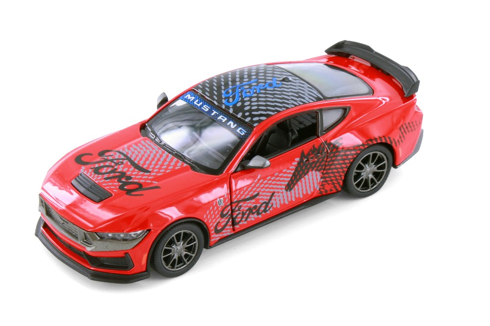 2024 FORD MUSTANG DARK HORSE LIVERY EDITION RED 1/38 DIECAST CAR KINSMART 5455DF