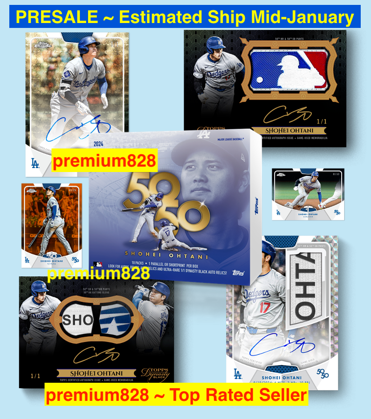 PRESALE - 2024 Topps SHOHEI OHTANI Dodgers 50/50 Club 10 Pack SEALED Box ~READ~-image
