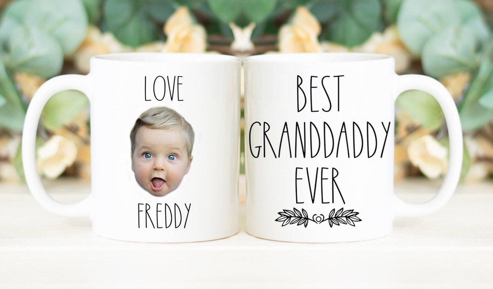 Best Granddaddy Ever Mug Father's Day Gift Personalized With Photo Of Kids