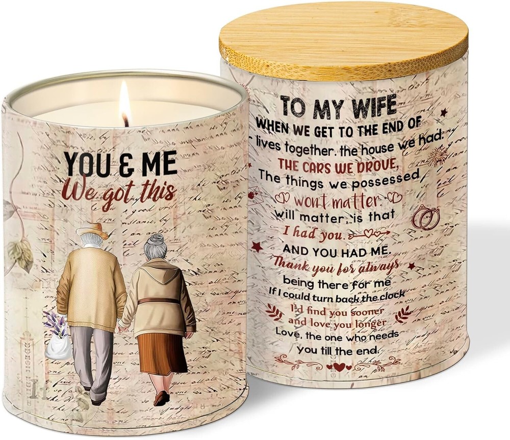 Valentines Day Gift Candles, Wife Romantic Valentine Present For Her I Love You-image