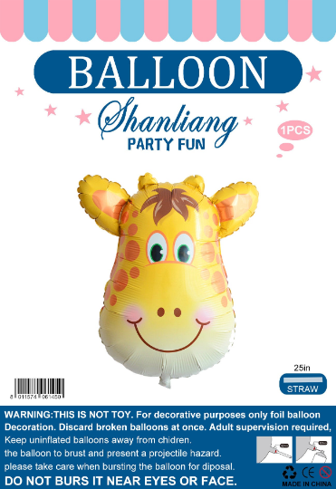 US Seller Giraffe animal Foil Balloon for baby shower children Love Celebrati...