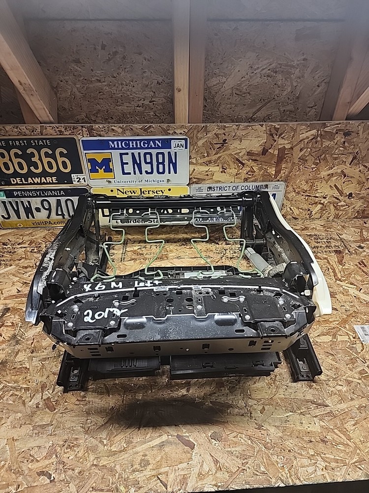 2007-2013 BMW X5 E70 Driver Side Front Seat Rail Track Frame with Motors OEM