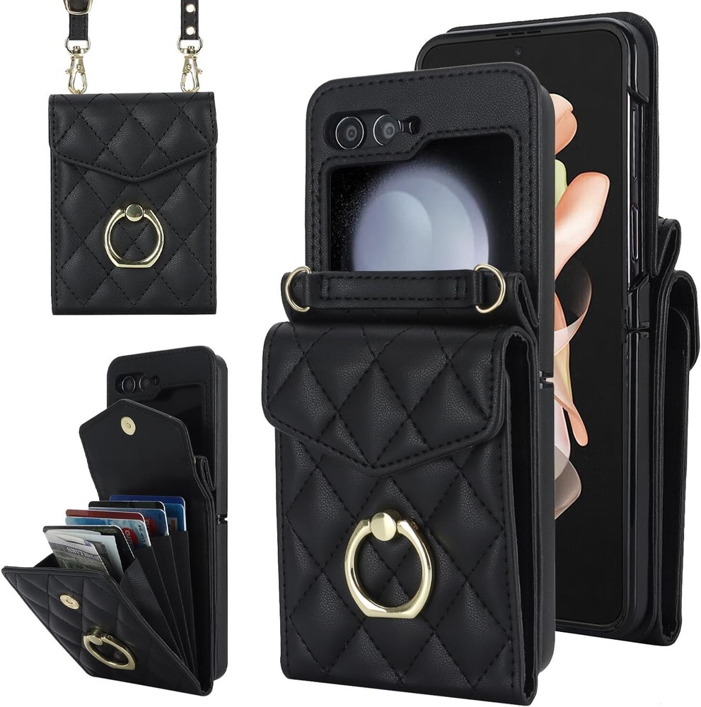 For Samsung Galaxy Z Flip 5 5G 2023 Case w/ Shockproof Protection & Ring Holder