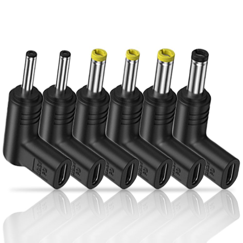 2× Type C Female to DC Adapter 19.5V Charger Connector Plug Adapter USB