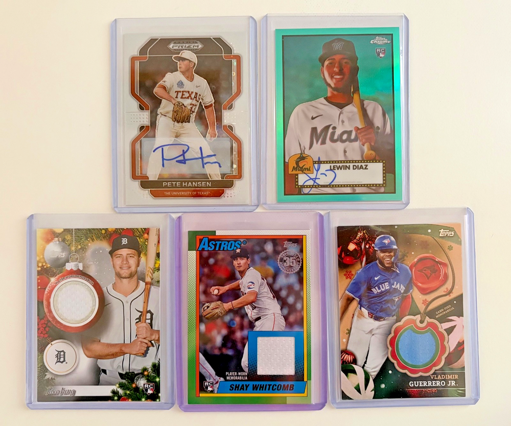 Modern Baseball Card Lot Bulk - Autos Relics Rookies