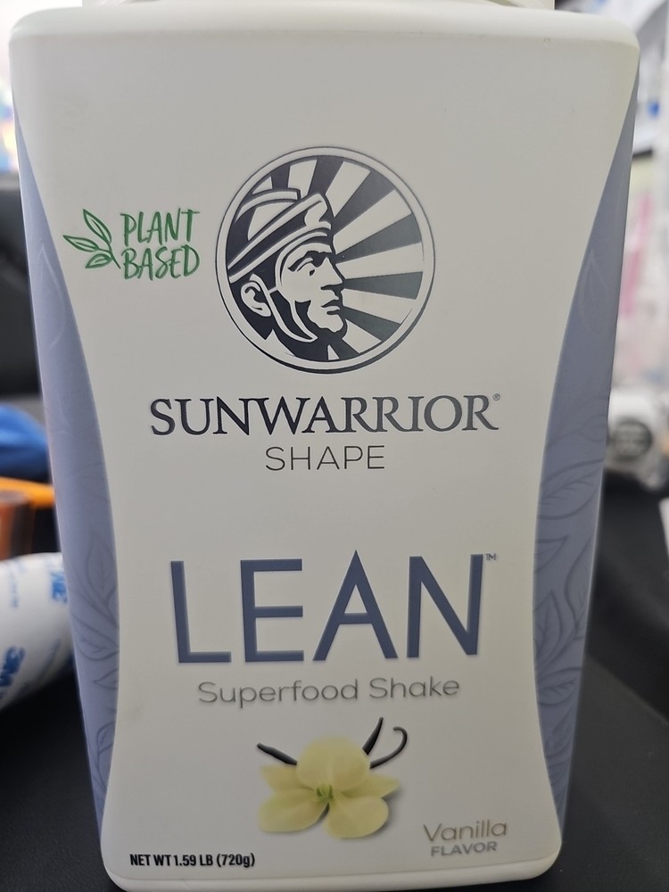Sunwarrior Lean Vegan Vanilla Protein Powder Plant Based Shake 1.5 Lb