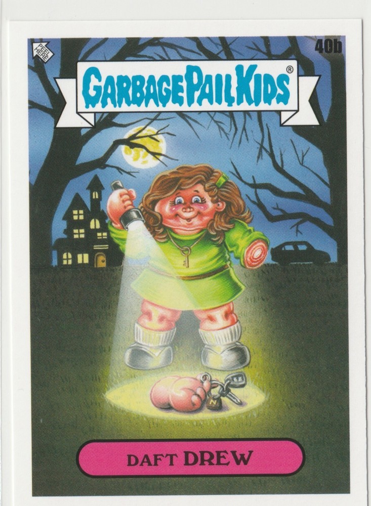 Daft Drew #40b Garbage Pail Kids GPK 2022 Book Worms Trading Card
