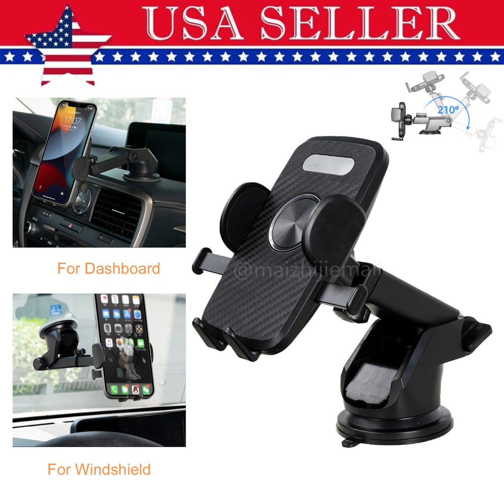 Universal 360° Car Cell Phone Holder Windshield Dashboard Dash Mount For iPhone