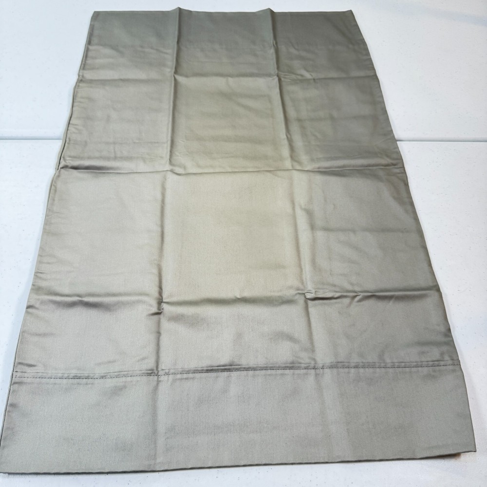 Standard Solid Brown-Gray 100% Cotton Modern Classic Pillowcase by Members Mark  -image